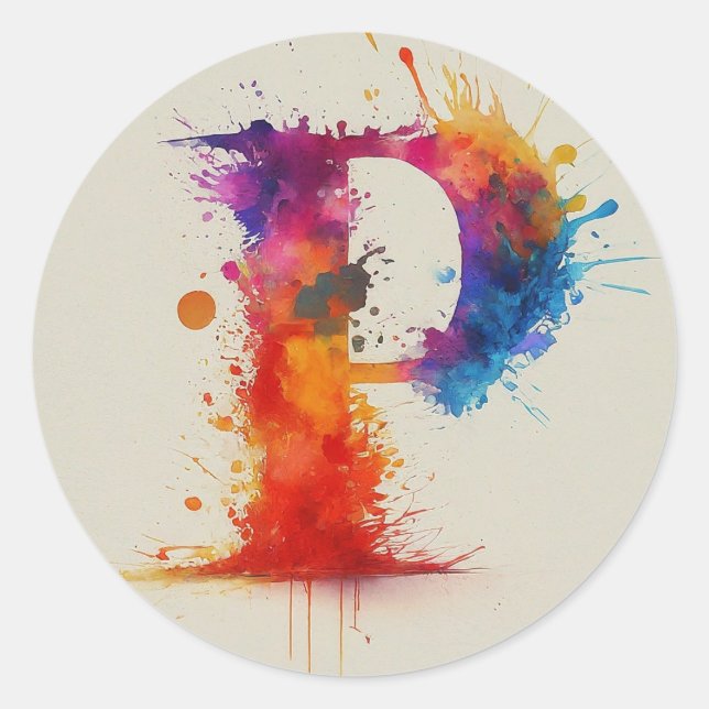 Adesivo Divisão P da Aquarela (Frente)