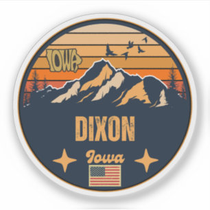 Adesivo Dixon, Iowa, Estados Unidos