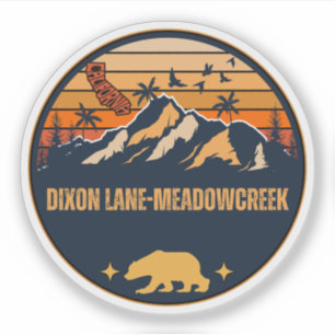 Adesivo Dixon Lane-MeadowCreek, Califórnia