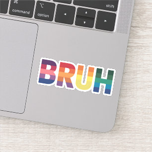 Adesivo Dizema de Meme Engraçado Irmão Saudação Gay Orgulh