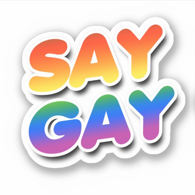 ADESIVO DIZER GAY (Frente)