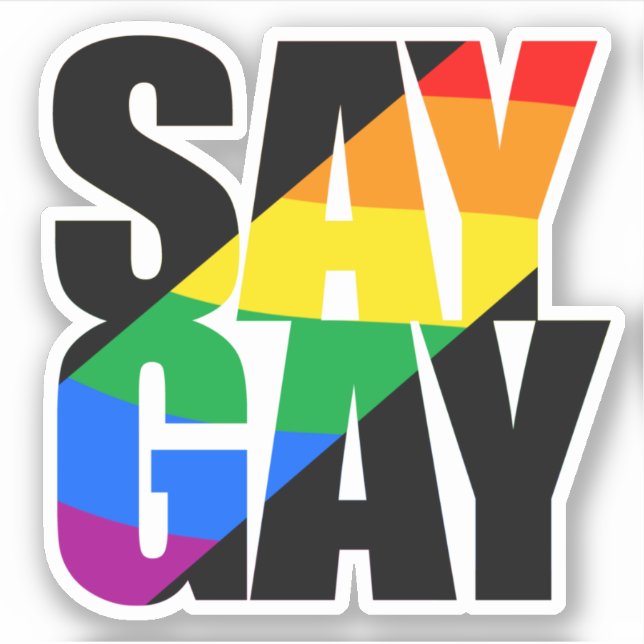 Adesivo Dizer Gay (Frente)