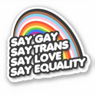 ADESIVO DIZER GAY DIY TRANS DIZER AMOR