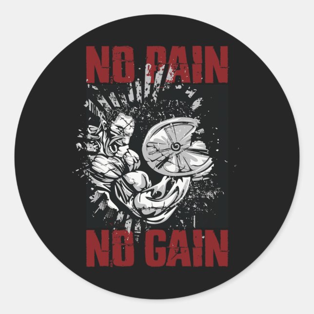 Adesivo Dizeres de musculação e camisetas de ginásio para  (Frente)