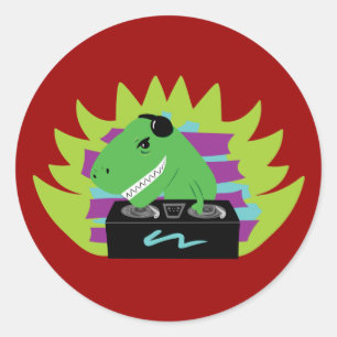 Adesivo Dj-assaurus Rex