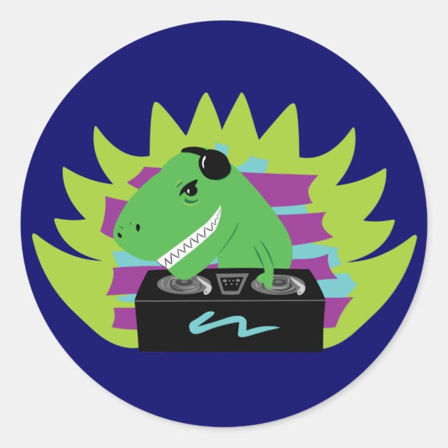 Adesivo Dj-assaurus Rex (Frente)