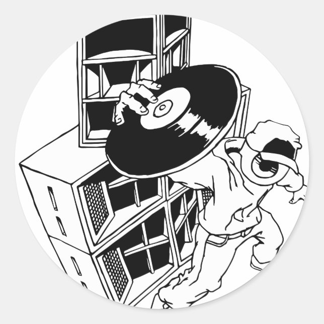 Adesivo DJ & Auto-falantes (Frente)