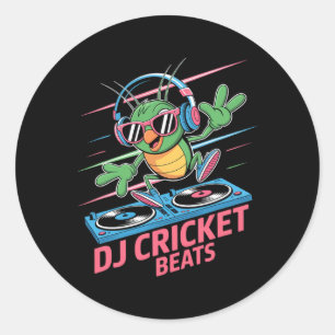 Adesivo Dj Cricket Beats Música Groovy Divertida