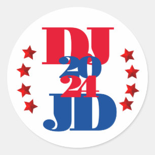 Adesivo DJ e JD 2024 Trump Vance Eletion Sticker