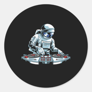 Adesivo Dj Gear Set Turntable Vinyl Astronaut Jockey