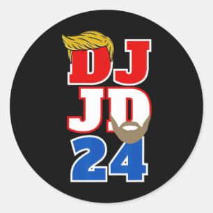 Adesivo Dj Jd 24 Trump Hair Vance Beard 2024 Republican Me