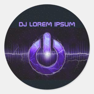Adesivo DJ Music and Dance Gig