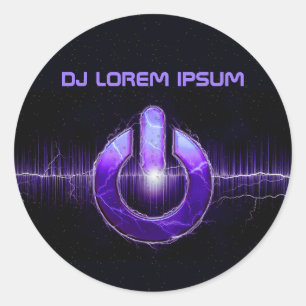 Adesivo DJ Music e Dance Gig