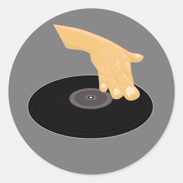 Adesivo DJ Scratch (Frente)
