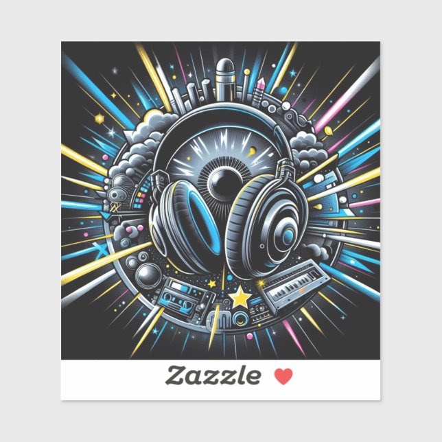 Adesivo DJ Sticker (Folha)