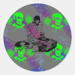 Adesivo DJ Vinyl Spinner
