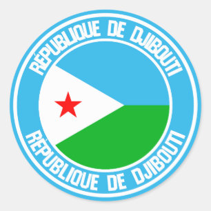 Adesivo Djibouti Round Emblem