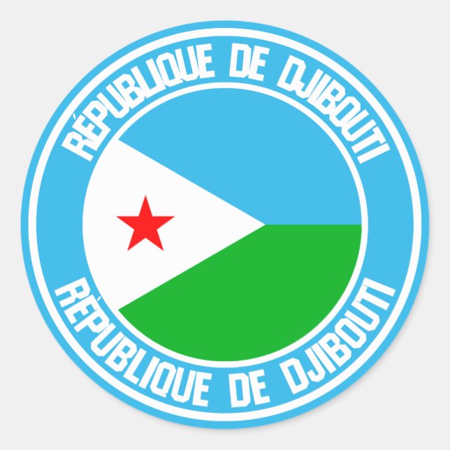Adesivo Djibouti Round Emblem (Frente)