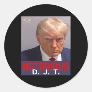 Adesivo Djt - Trump Mug Shot - 24 De Agosto De 2023
