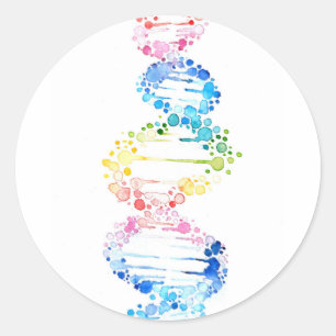 Adesivo DNA arco-íris