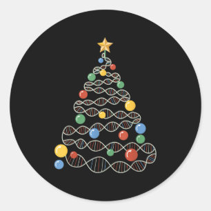Adesivo Dna Christmas Tree Engraçado Science Puns De Natal