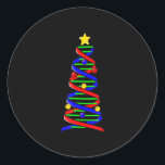 Adesivo DNA Helix Christmas Tree Life Science Biology<br><div class="desc">DNA Helix Christmas Tree Life Science Biology</div>