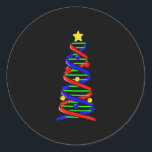 Adesivo DNA Helix Christmas Tree Life Science Biology<br><div class="desc">DNA Helix Christmas Tree Life Science Biology</div>