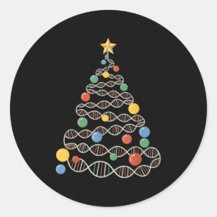 Adesivo Dna Helix Christmas Tree Scientist Biology Science