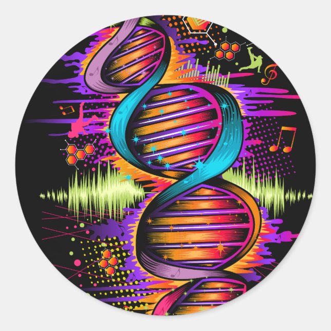 Adesivo DNA musical (Frente)