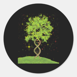 Adesivo Dna Tree - Estudante de Biologia da Ciência da Ter