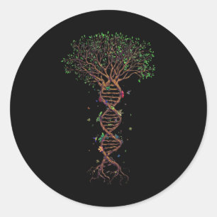 Adesivo Dna Tree Geneticamente Engraçado Dia da Terra Plan