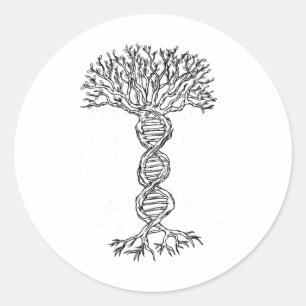 Adesivo Dna Tree Life Genetics Biologista Science Earth Da