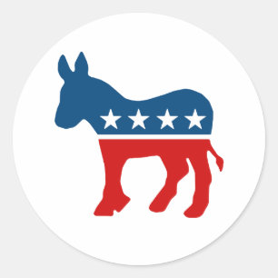 ADESIVO DNC - DEMOCRATA - ASNO