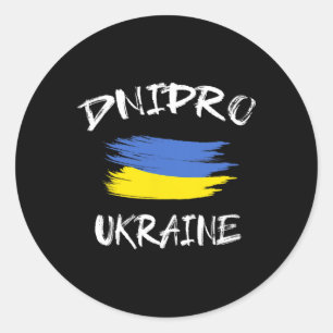 Adesivo Dnipro Ucrânia Lembrança Bandeira do País Ucranian