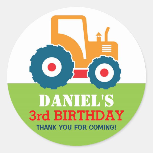 Adesivo do Aniversário de criança de Cartografia d (Frente)