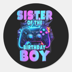 Adesivo Do Aniversário Do Jogo De Vídeo De Aniversário