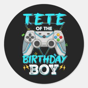 Adesivo Do Aniversário do Jogo de Vídeo de Aniversário