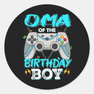 Adesivo Do Aniversário do Jogo de Vídeo de Aniversário