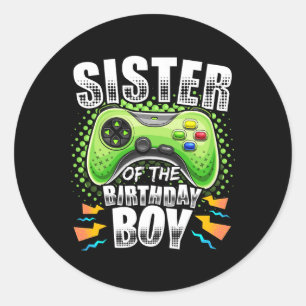 Adesivo Do Aniversário Do Jogo De Vídeo De Aniversário