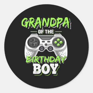 Adesivo Do Aniversário Do Jogo De Vídeo De Aniversário 5