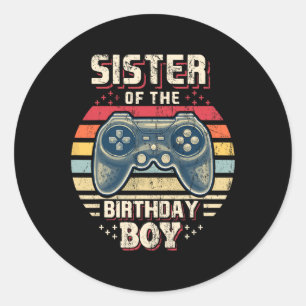 Adesivo Do Aniversário Do Jogo De Vídeo De Aniversário G