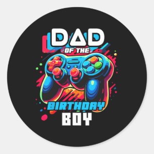 Adesivo Do Aniversário Do Jogo De Vídeo De Aniversário P