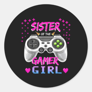 Adesivo Do Aniversário Do Jogo Gamer Girl