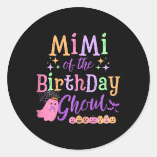 Adesivo Do Aniversário Ghoul Cute Halloween Spooky Ghost