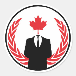 Adesivo do Anonymous Canada