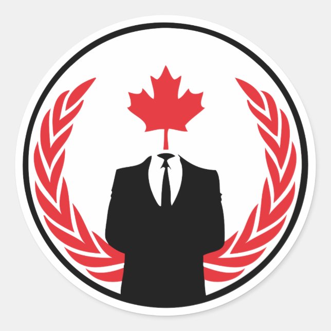 Adesivo do Anonymous Canada (Frente)