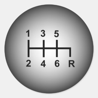 adesivo do botão de desvio de 6 velocidades