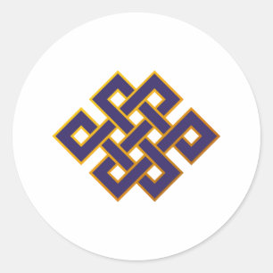 Adesivo Do budismo azul das karmas da mandala nó eterno