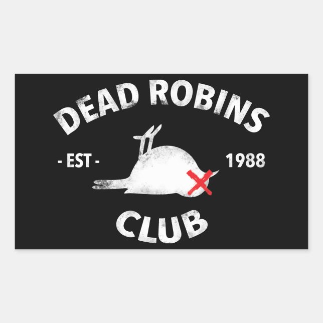 adesivo do Clube de Robins mortos (Frente)