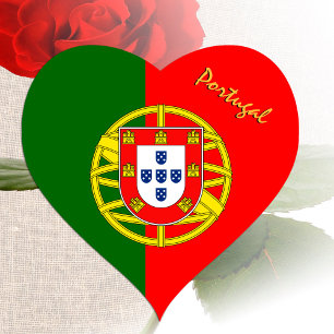 Adesivo do Coração de Portugal, Bandeira Patriótic